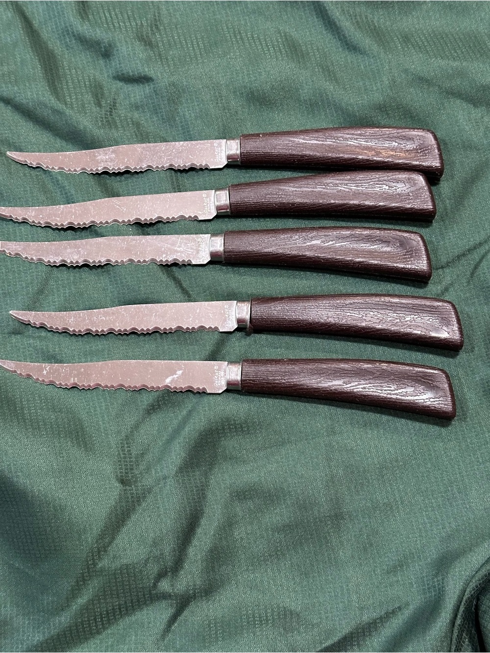 Quicut stainless steel Piece Serrated Steak Knife‎ set of 5 vintage